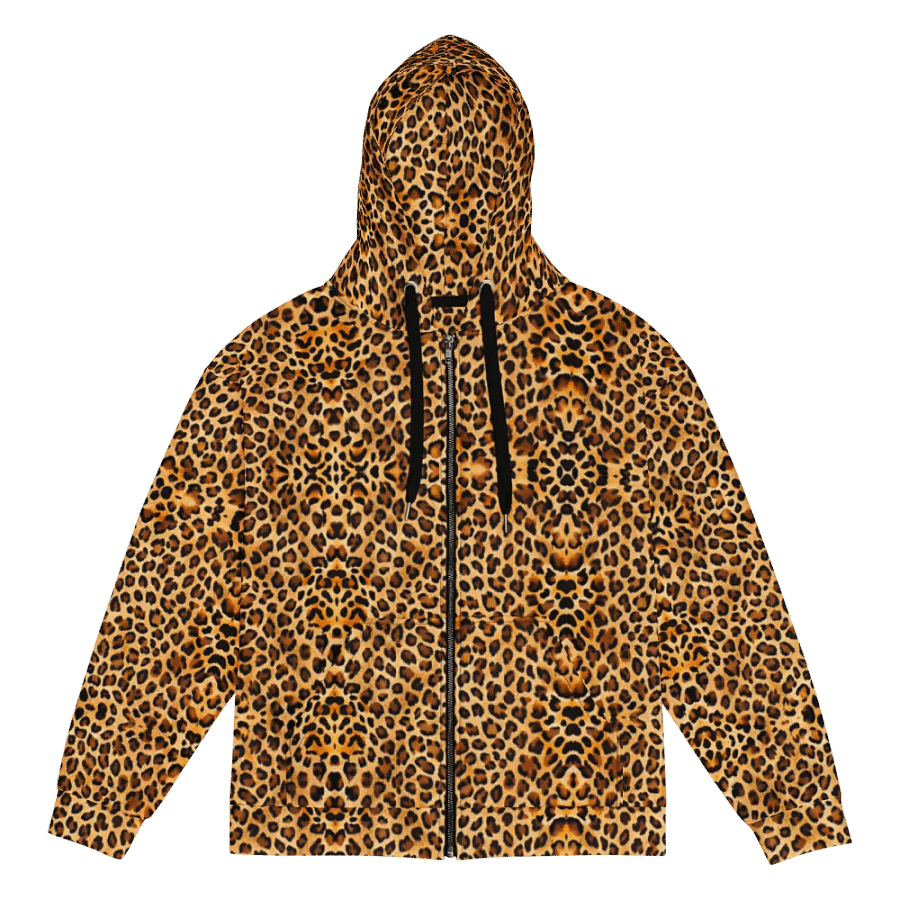 Wild Essence Leopard Print Unisex Zip Hoodie product image (3)