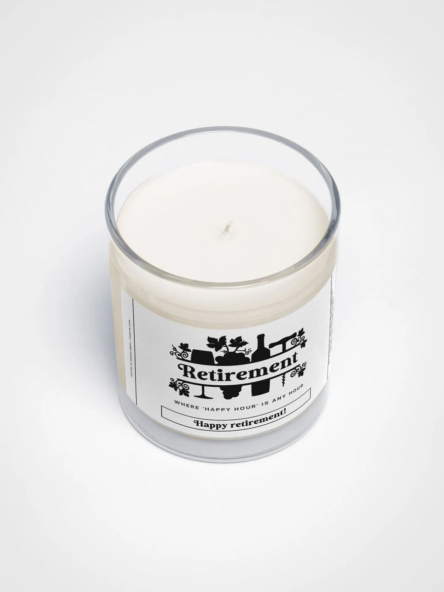 A humorous gift for the retired wine lover - Soy wax vegan candle product image (4)