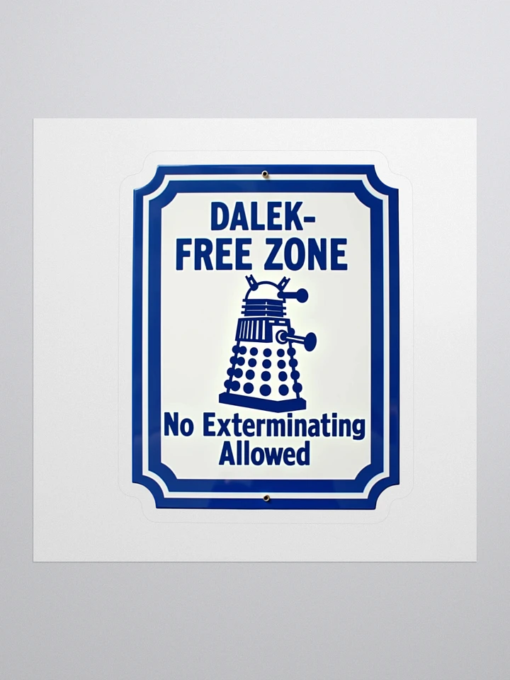 Dalek-Free Zone Sticker product image (1)