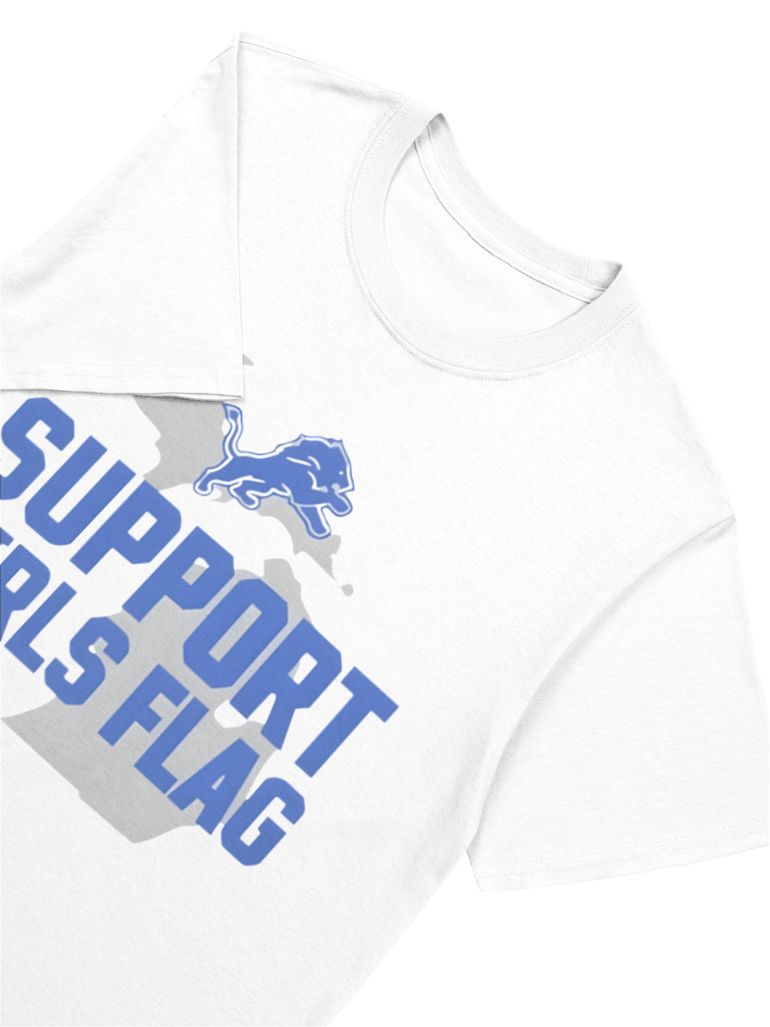 Lions Support Girls Flag Shirt product image (5)
