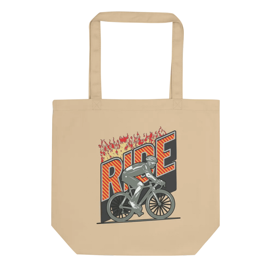 Ride Cycling Fiery Eco Tote Bag product image (1)
