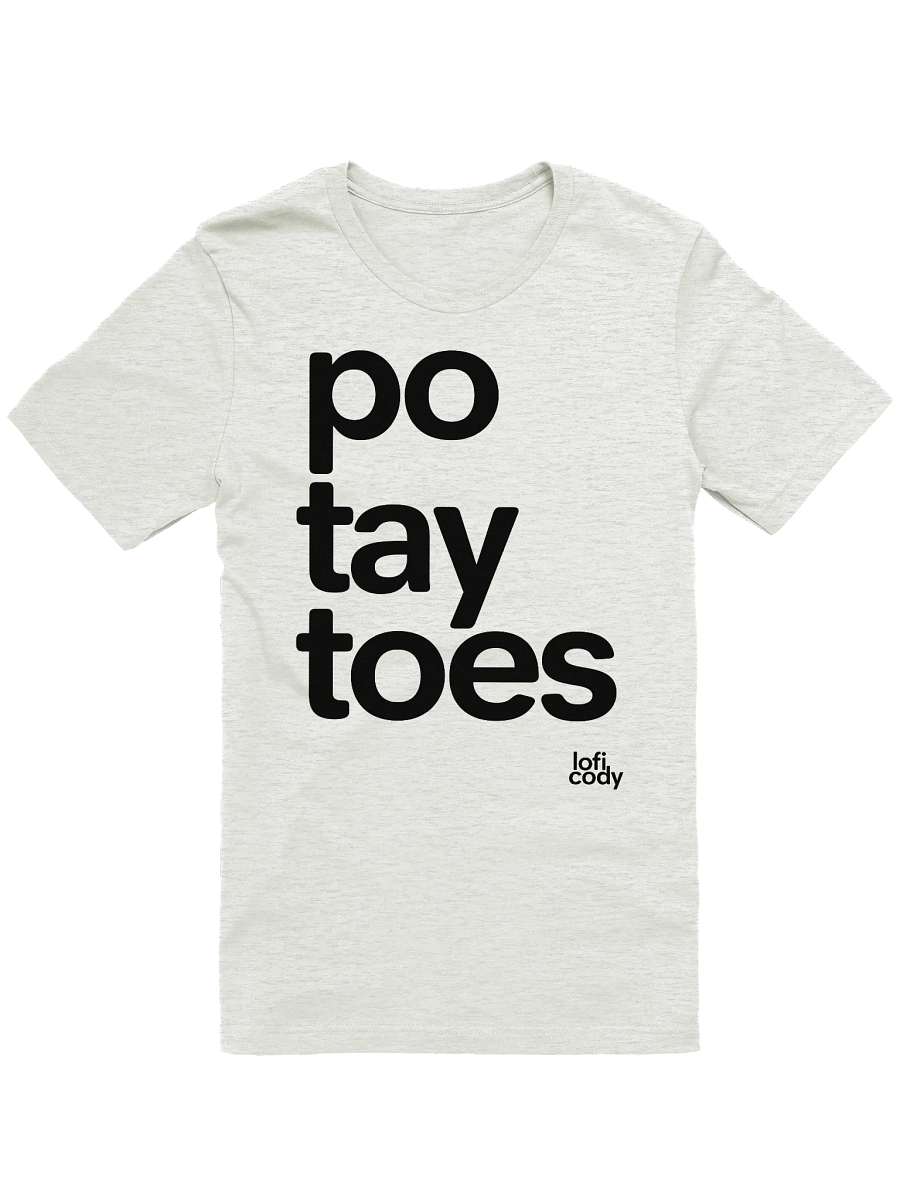 🥔 T-Shirt (Ash White) product image (1)