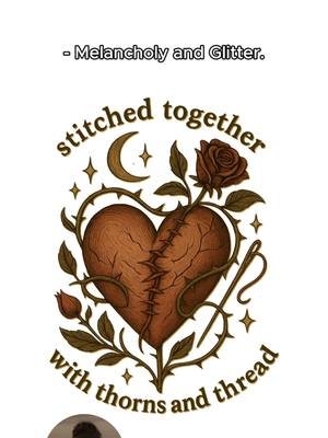 Thorn & Thread Tee – Where healing meets grit. You’ve unraveled, mended, stitched yourself back together—more times than you can count. This tee honors that journey. A little worn, a little wild, but undeniably strong—just like you. Soft to the touch. Sharp in spirit. The perfect blend of survival and style. 🖤 100% combed & ring-spun cotton 🖤 Relaxed fit for comfort on hard days 🖤 Made for feelers, healers & threadbearers alike #MelancholyAndGlitter #MentalHealthAwareness #youarenotalone #mentalhealthsupport #fyp #fyf #foryoupagе #foryoufeed #healing #thisiswhathealinglookslike #healingjourney #mentalhealthmatters #merch #merchdrop #newmerch #newmerchalert #wecrycutehere #stitched #emotionalintelligence #emotionalmerch #mentalhealthmerchyoudactuallywear #mentalhealthmerch #tiktokshop #tiktokmademebuyit
