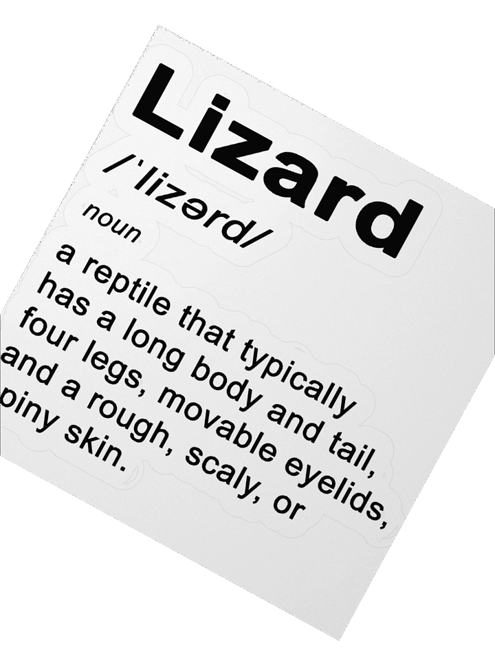 Lizard - Dictionary Sticker product image (5)