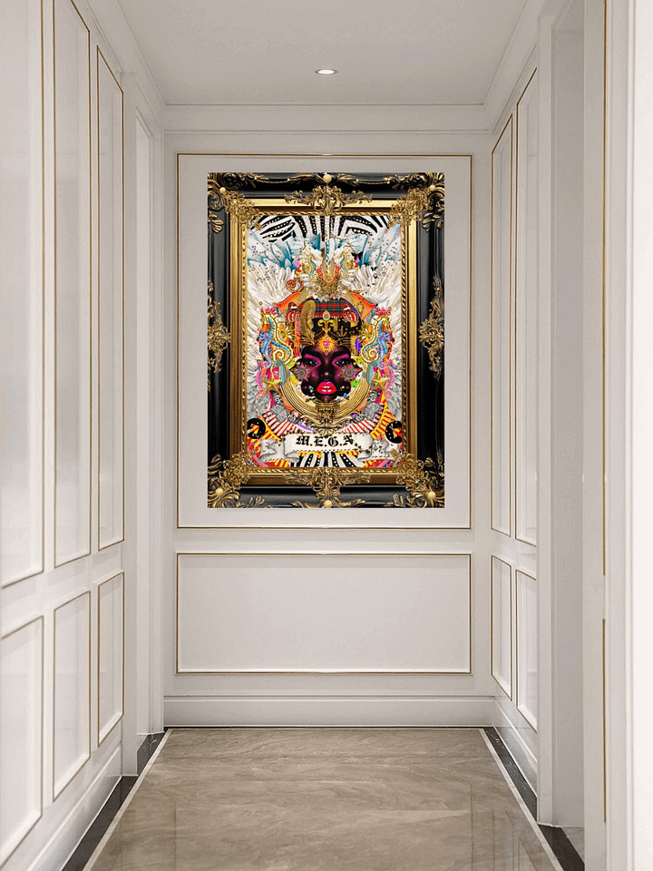 Kalaxia _ Iconic Maximalist Bohemian *Poster_ M.E.G.A; _Carbon & Stars _ Urban Wall Art_ product image (2)