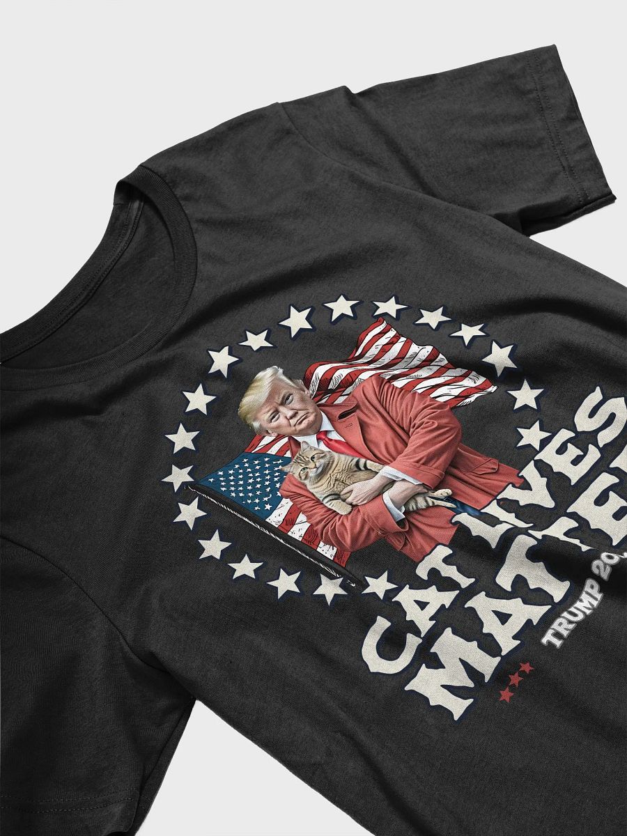 TRUMP 2024 CAT LIVES MATTER FUNNY PATRIOTIC UNISEX T-SHIRT product image (9)