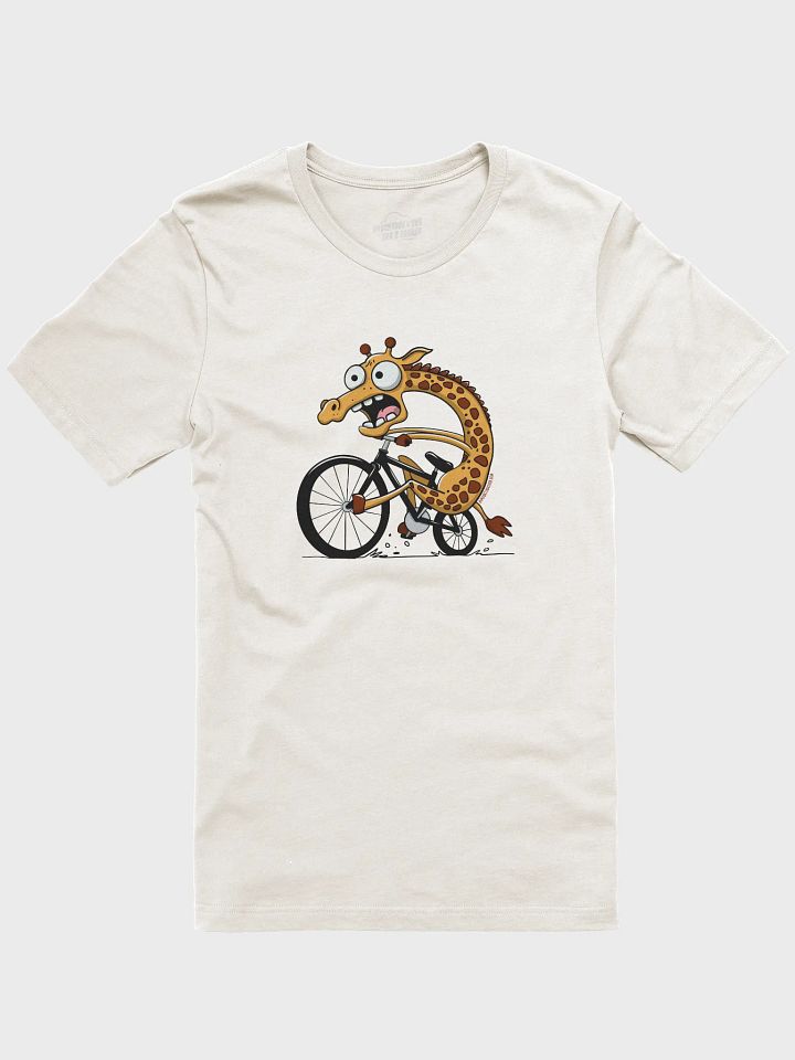 Funny unbalanced giraffe Cycling T-Shirt – Bike Cyclist Humor Tee product image (1)