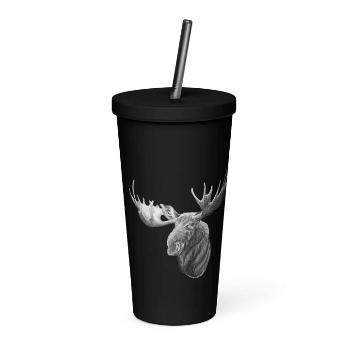 Moose Drawing Straw Cup product image (1)