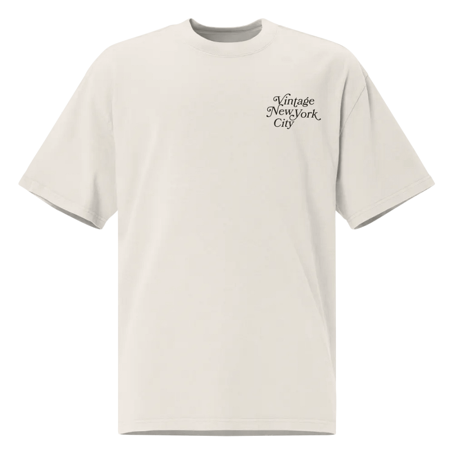 NYC Vintage - Embroidered Logo, Garment Dyed Oversized Tee product image (1)