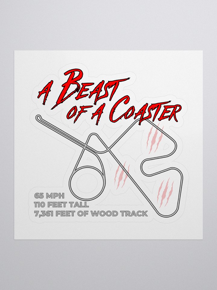 A Beast of a Coaster Sticker product image (1)
