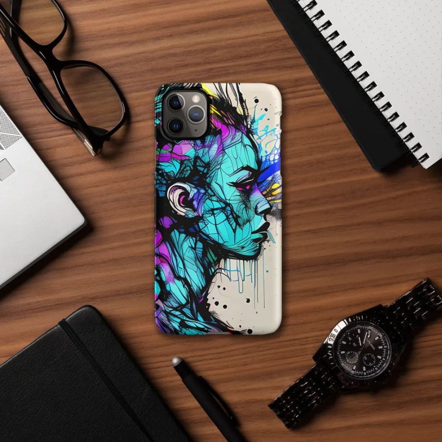 'Electric Emotions' Phone Case Painting Cover for iPhone 15 14 11 12 13 XR XS X 7 8 FE product image (56)