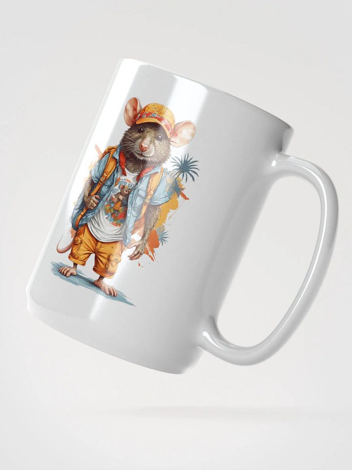 Adventure Rat White Glossy Mug product image (2)
