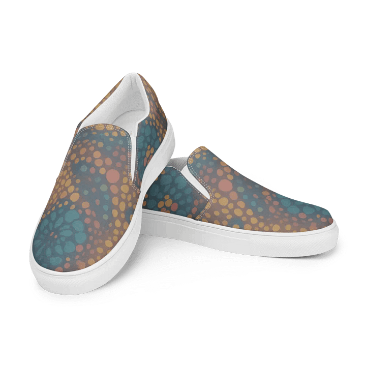 Abstract Floral Slip-On Canvas Shoes product image (1)