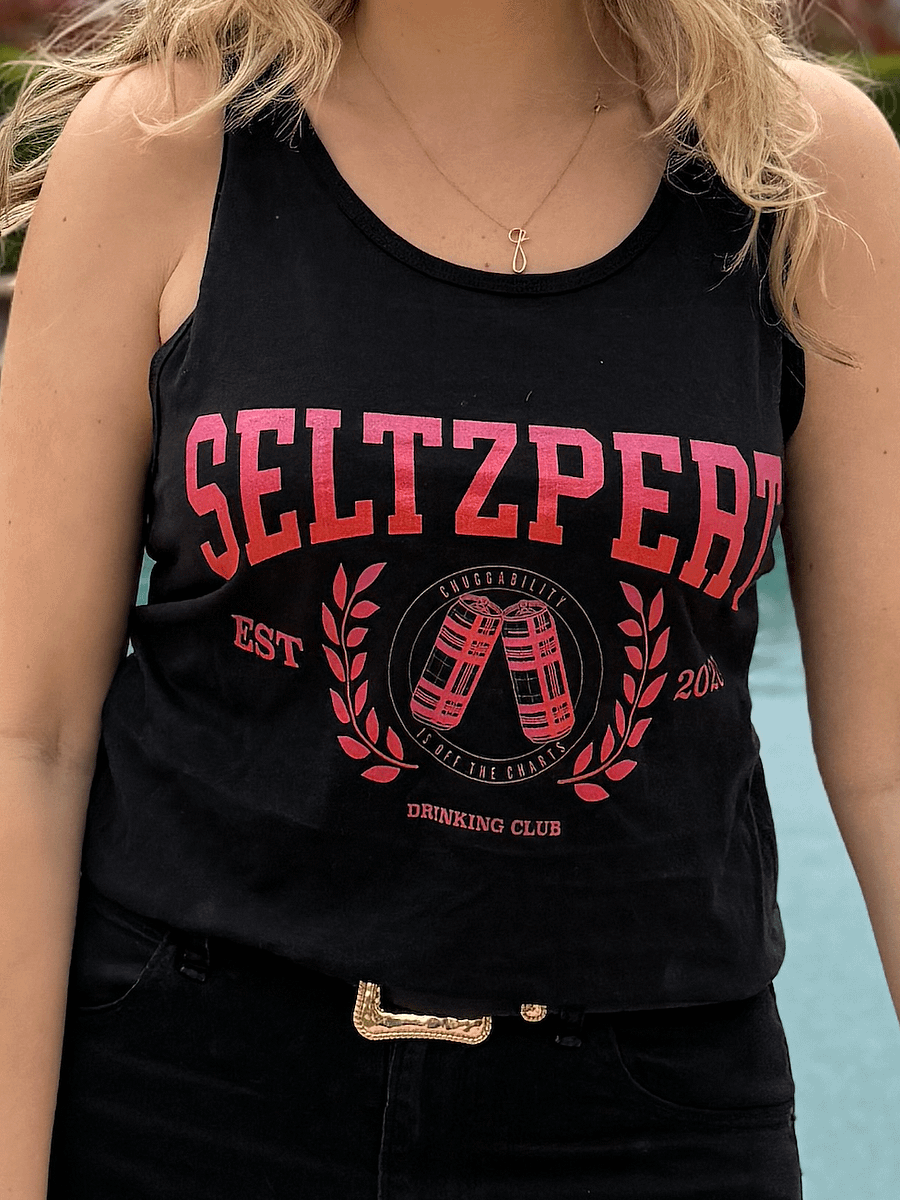 Seltzpert Drinking Club Tank Top Tequila Sunrise product image (4)