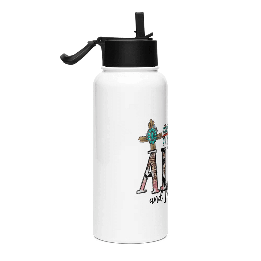 He Is Alive & I'm Forgiven - Stainless Steel Sports Water Bottle product image (4)
