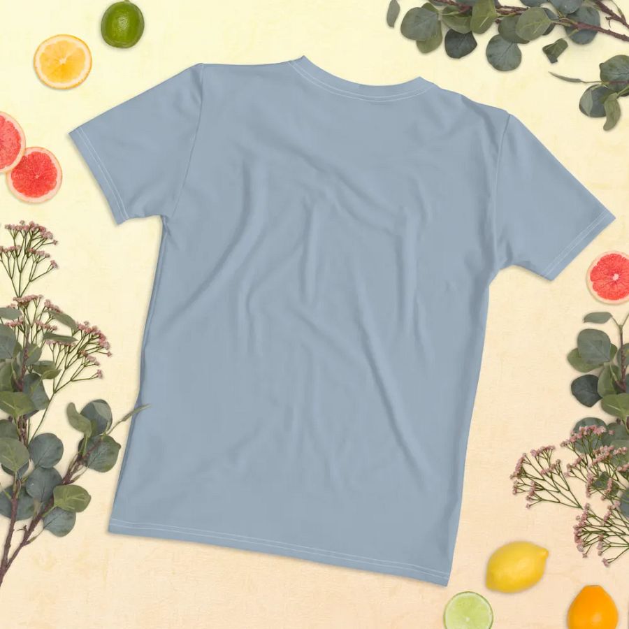 Plain Light Grayish Blue True Summer Women's Crewneck Polyester Heavyweight Premium T-Shirt by Treasure Pie product image (11)