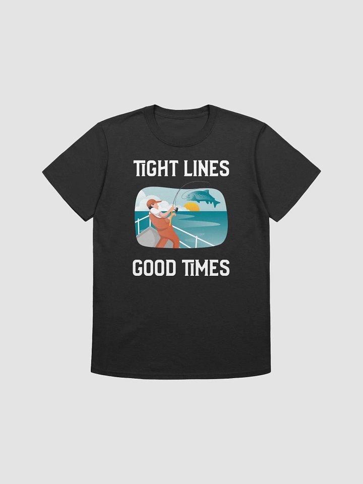 Tight lines, good vibes fishing t-shirt product image (1)