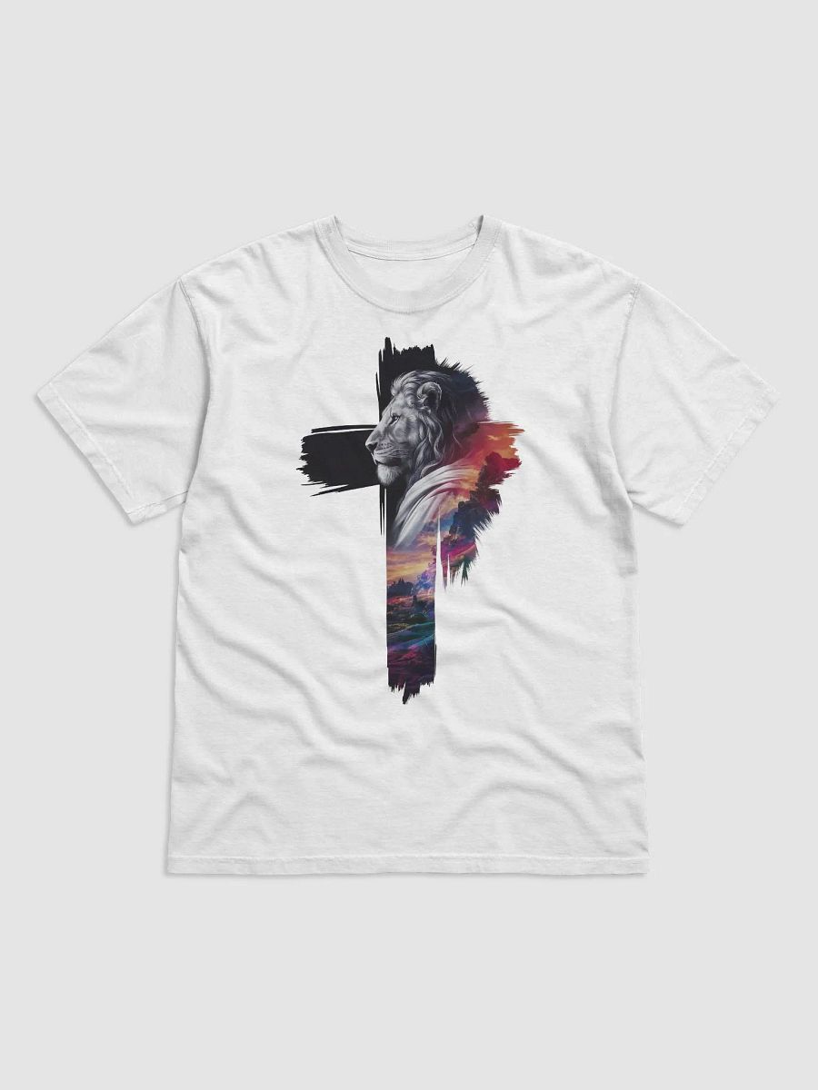 "Faithful Strength" Lion and Cross T-Shirt product image (2)