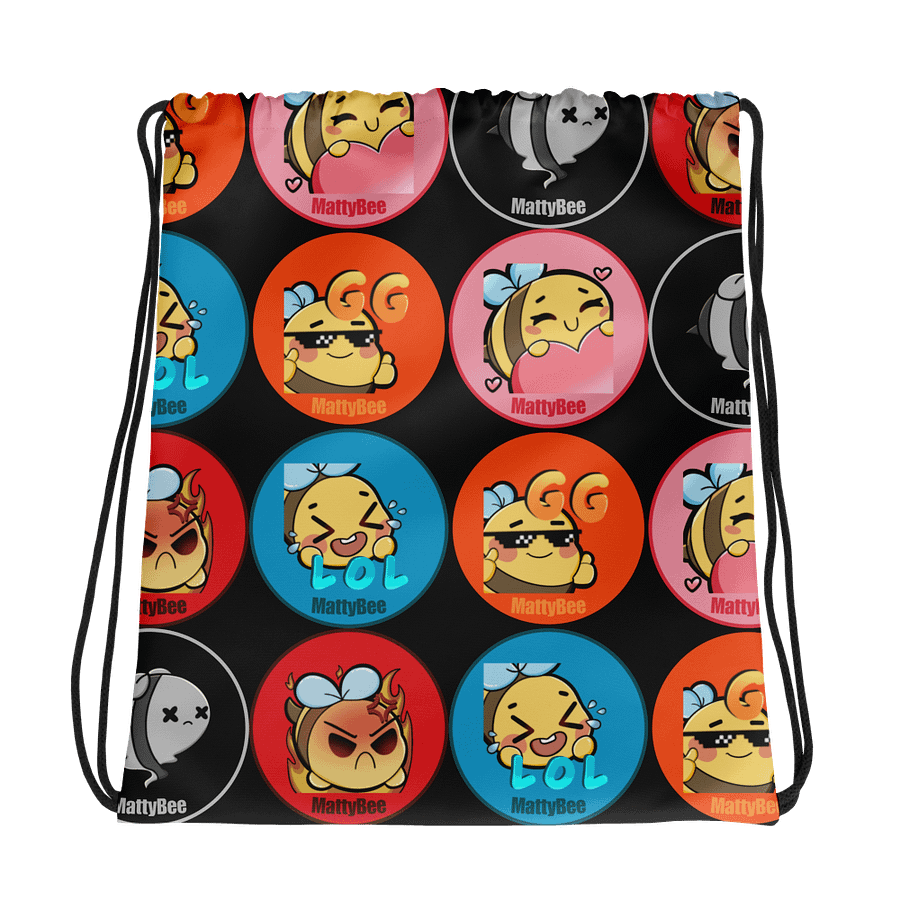 Emote Drawstring Bag - Black product image (1)