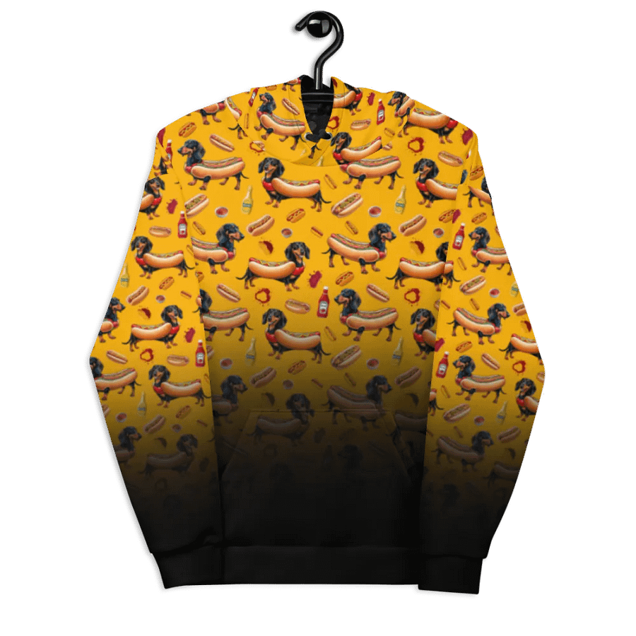 Dachshund Delight All-Over Hoodie (Poison) product image (7)