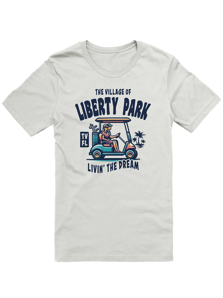 The Village of Liberty Park TV FL Golf Cart Design T-Shirt product image (5)