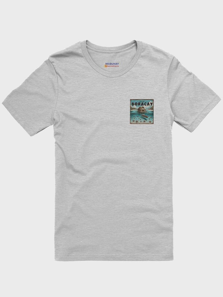 Little Boracay Tee, Logo Left Breast, Large Logo back, Floating Cottage Balsa and Filipino Boat Bangka with Starfish, Calatagan Batangas product image (3)