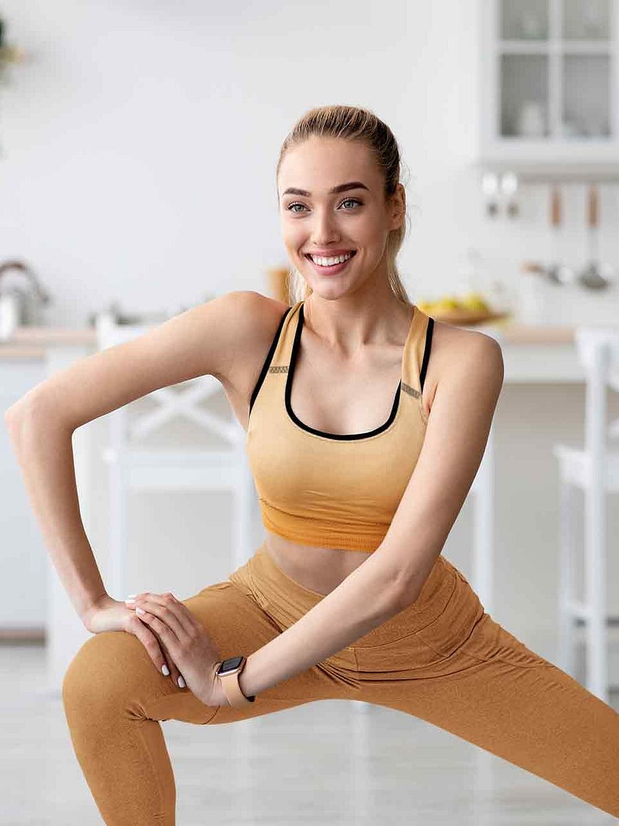 Radiant Sunset All-Over Sports Bra product image (1)