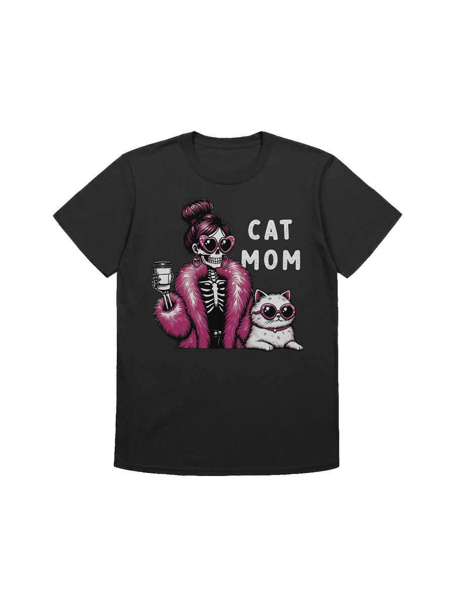 Cat Mom Skeleton T-Shirt product image (4)