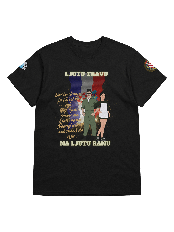Crowned Stallion Streetwear Tee Ljutu travu na ljutu ranu product image (1)