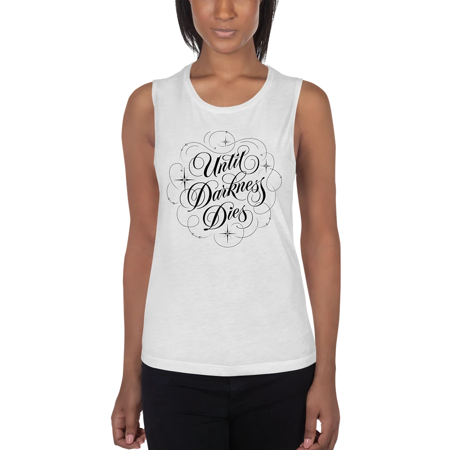 Until Darkness Dies (swirls design) Bella+Canvas Women's Flowy Muscle Tank product image (48)