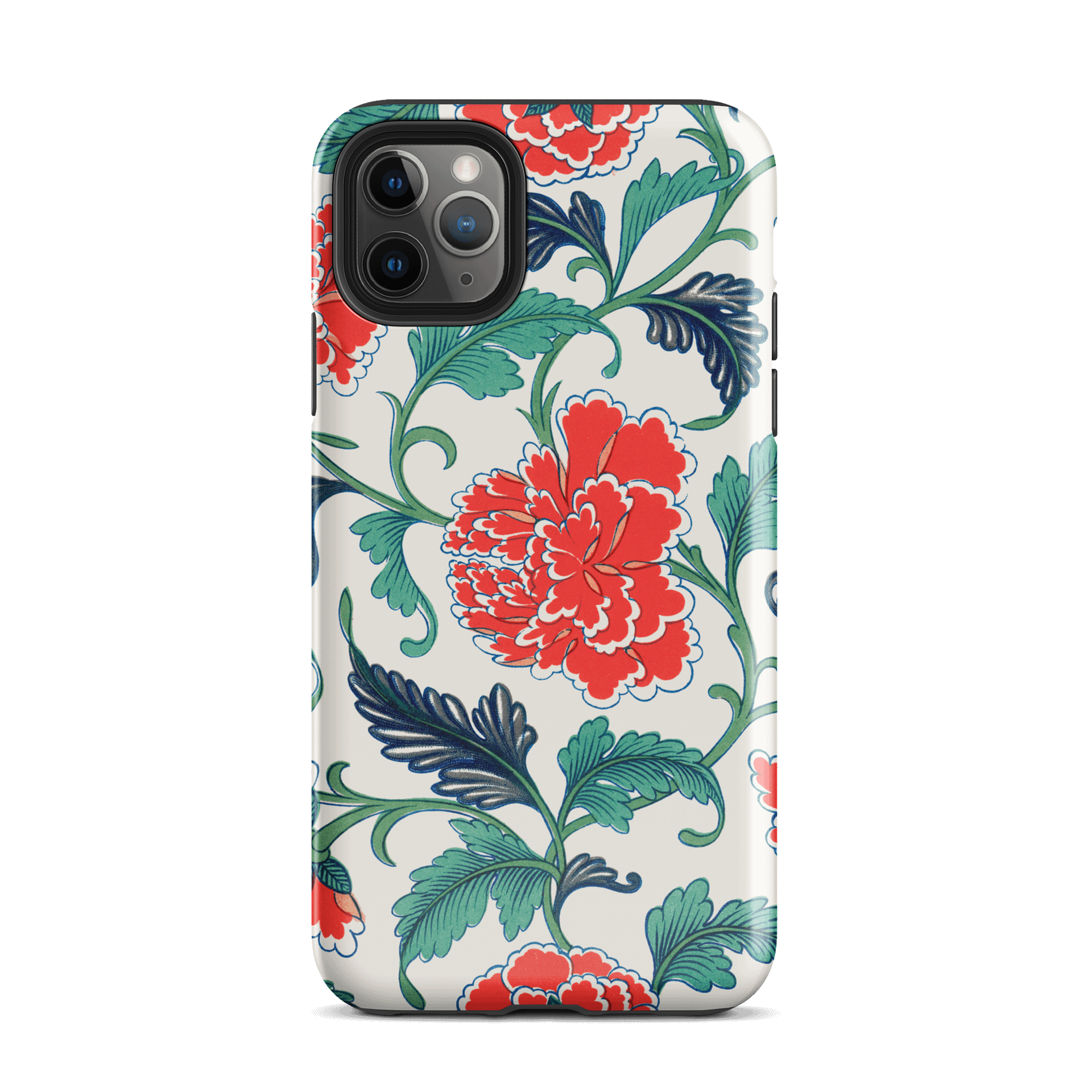 Red Floral Pattern. iPhone® Tough Case product image (26)