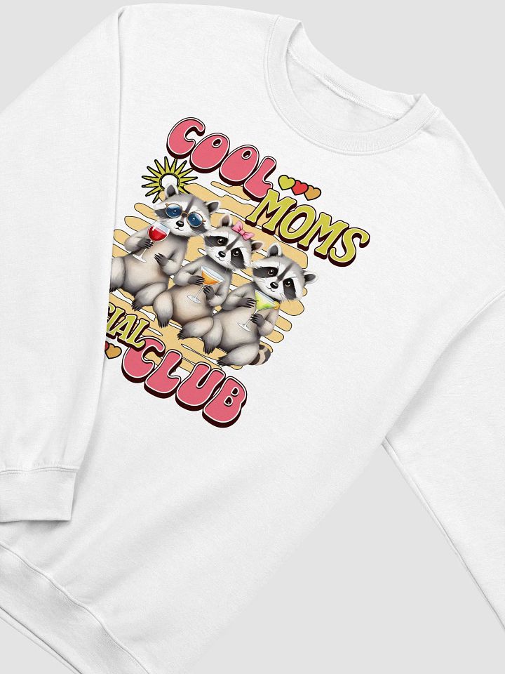 Cool Moms Social Club Raccoon Crewneck Sweatshirt product image (24)