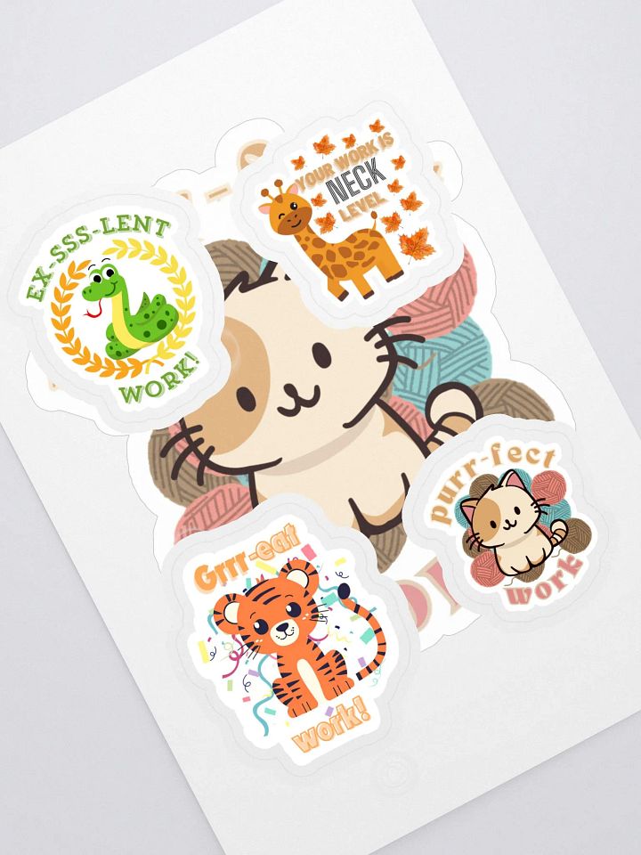 Motivational Animal Sticker Sheet product image (1)