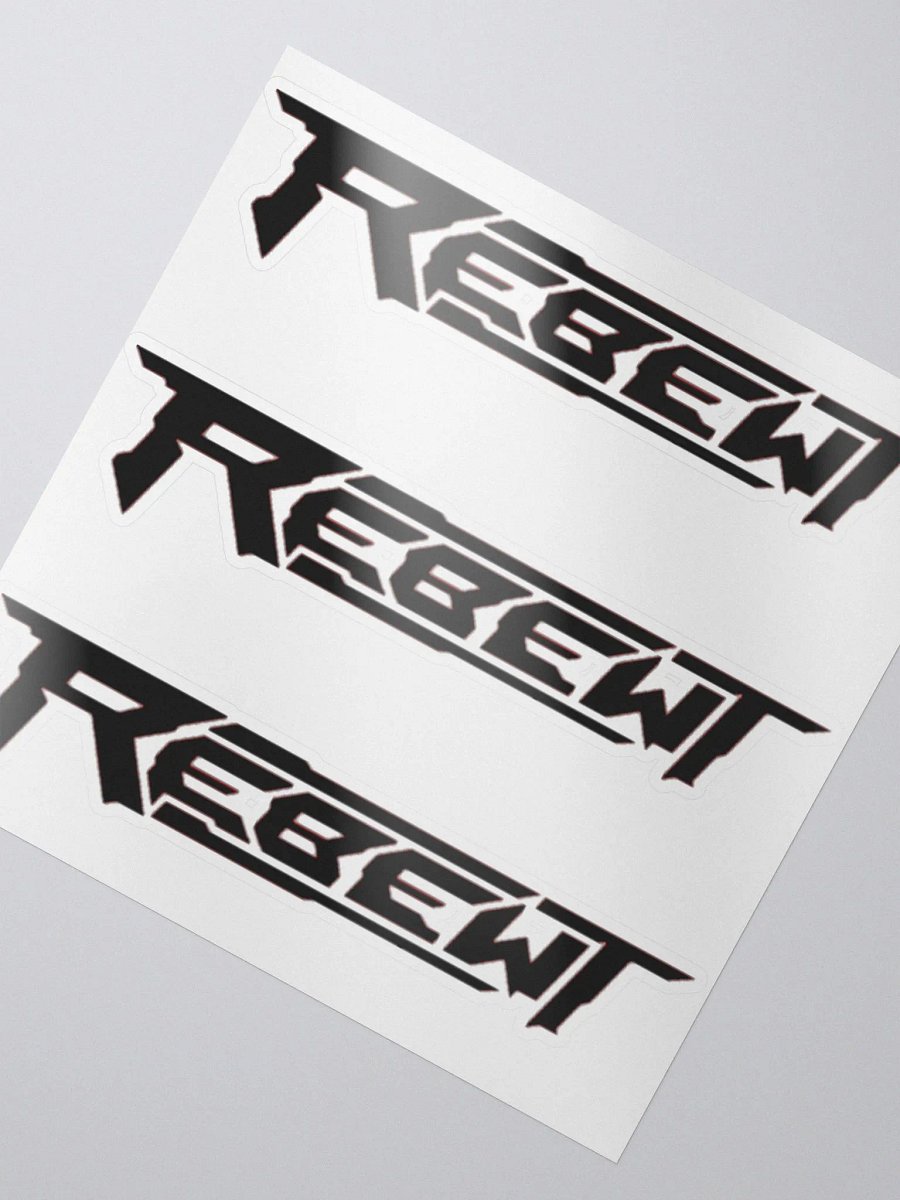Black with red outline sticker product image (2)