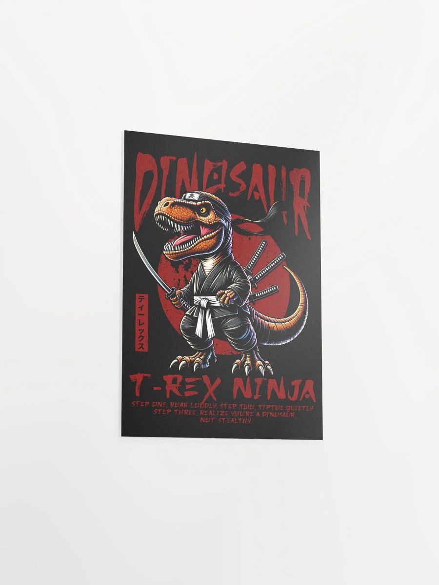 T-Rex Ninja Jurassic Shinobi Poster product image (3)