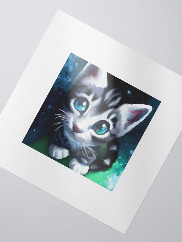 Cute Galactic Kitty Alpha Sticker product image (2)