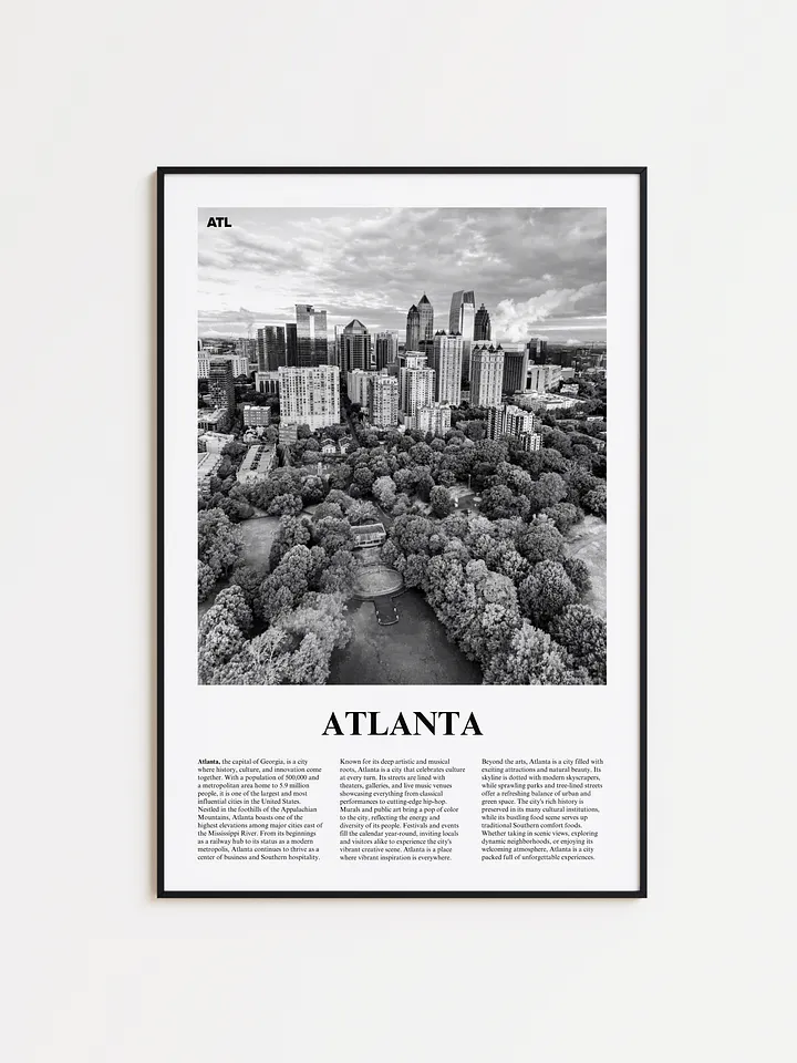 Atlanta 01 Newspaper Poster product image (1)