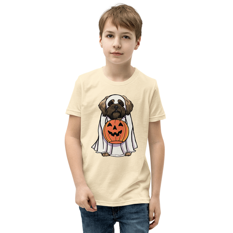 Halloween Shih Tzu(Brown, Black Mask) Youth T-Shirt product image (1)