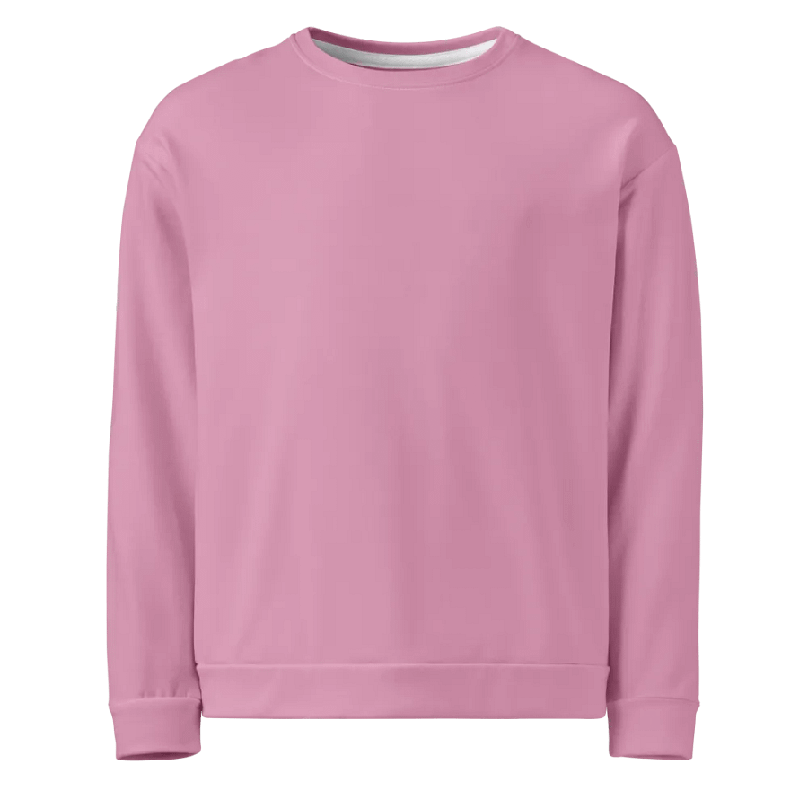 Plain Light Pink Light Summer Unisex Recycled Polyester Heavyweight Premium Sweatshirt by Treasure Pie product image (1)