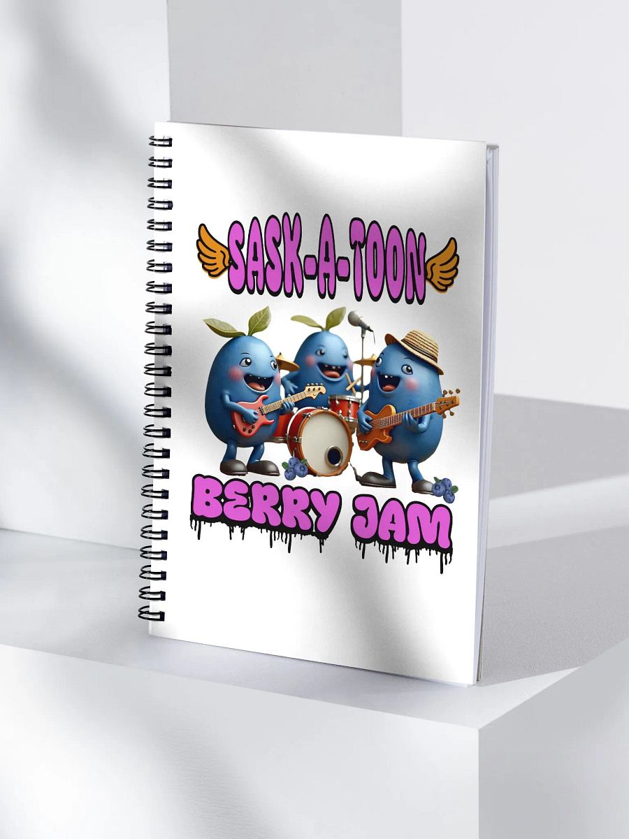 Saskatoon Berry Jam Spiral Notebook product image (3)