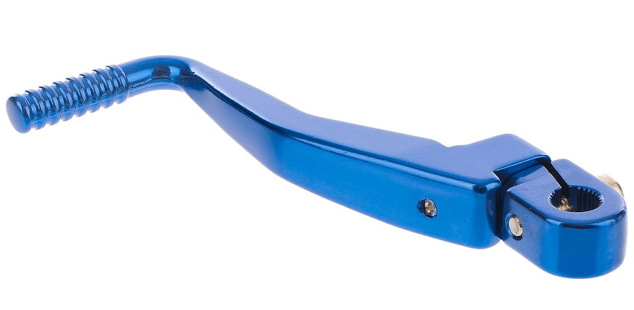 NM Enduro Sport/Tuning SET Kickstarterhebel + Fußschalthebel klappbar (mit Haltekugel+Feder, Federspannung einstellbar), Farbe blau product image (2)