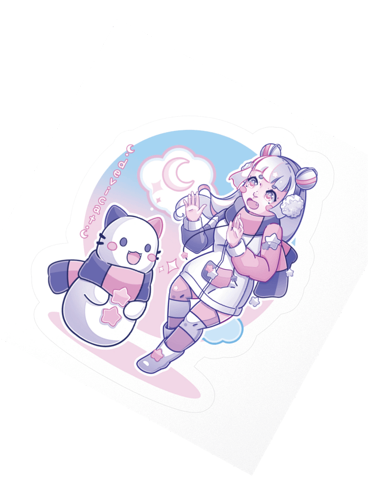 Sticker • CandiCat SnowGirl & SnowCat • 2025 product image (4)