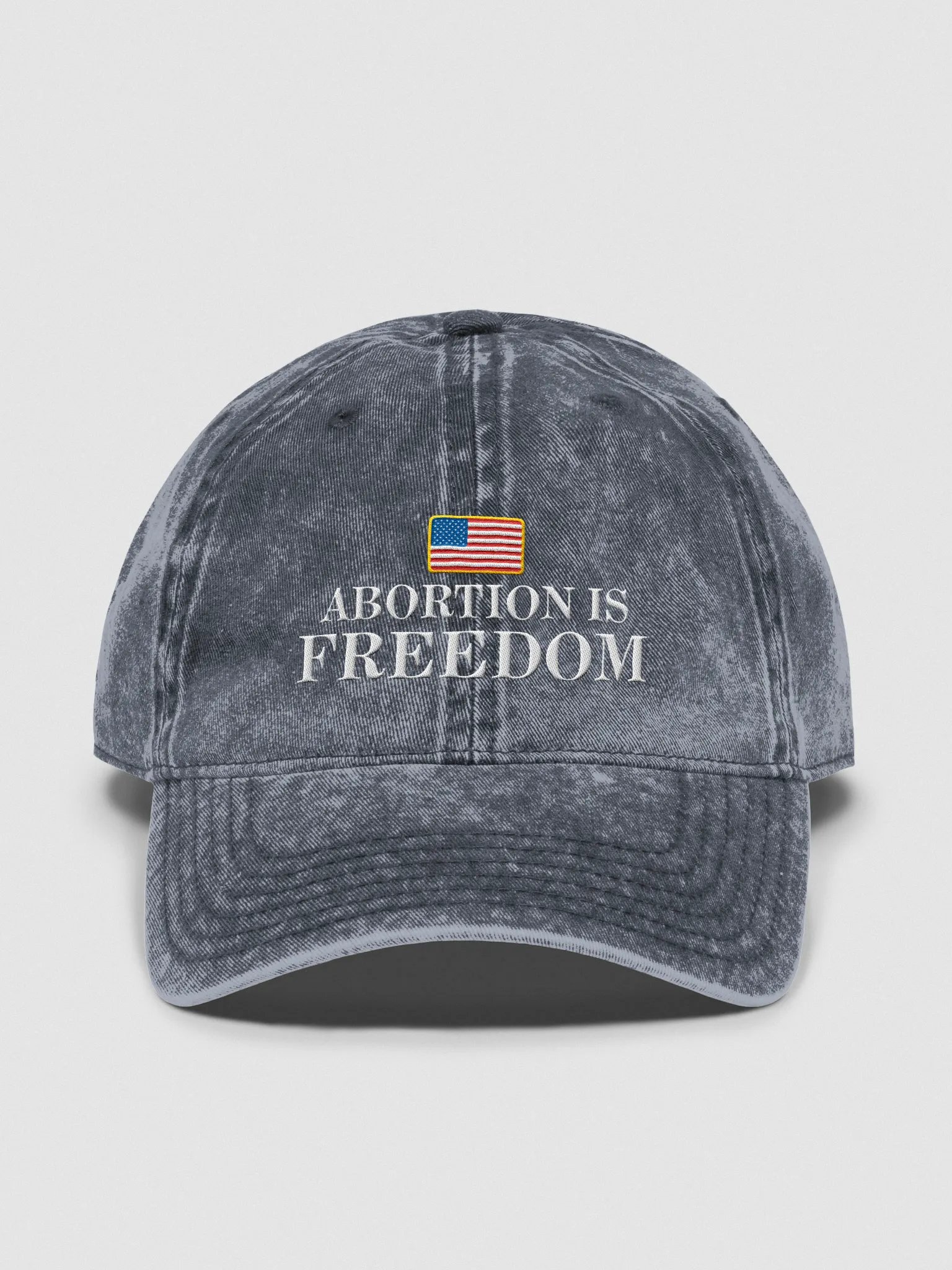 "Abortion is Freedom" Vintage Wash Dad Hat product image (1)