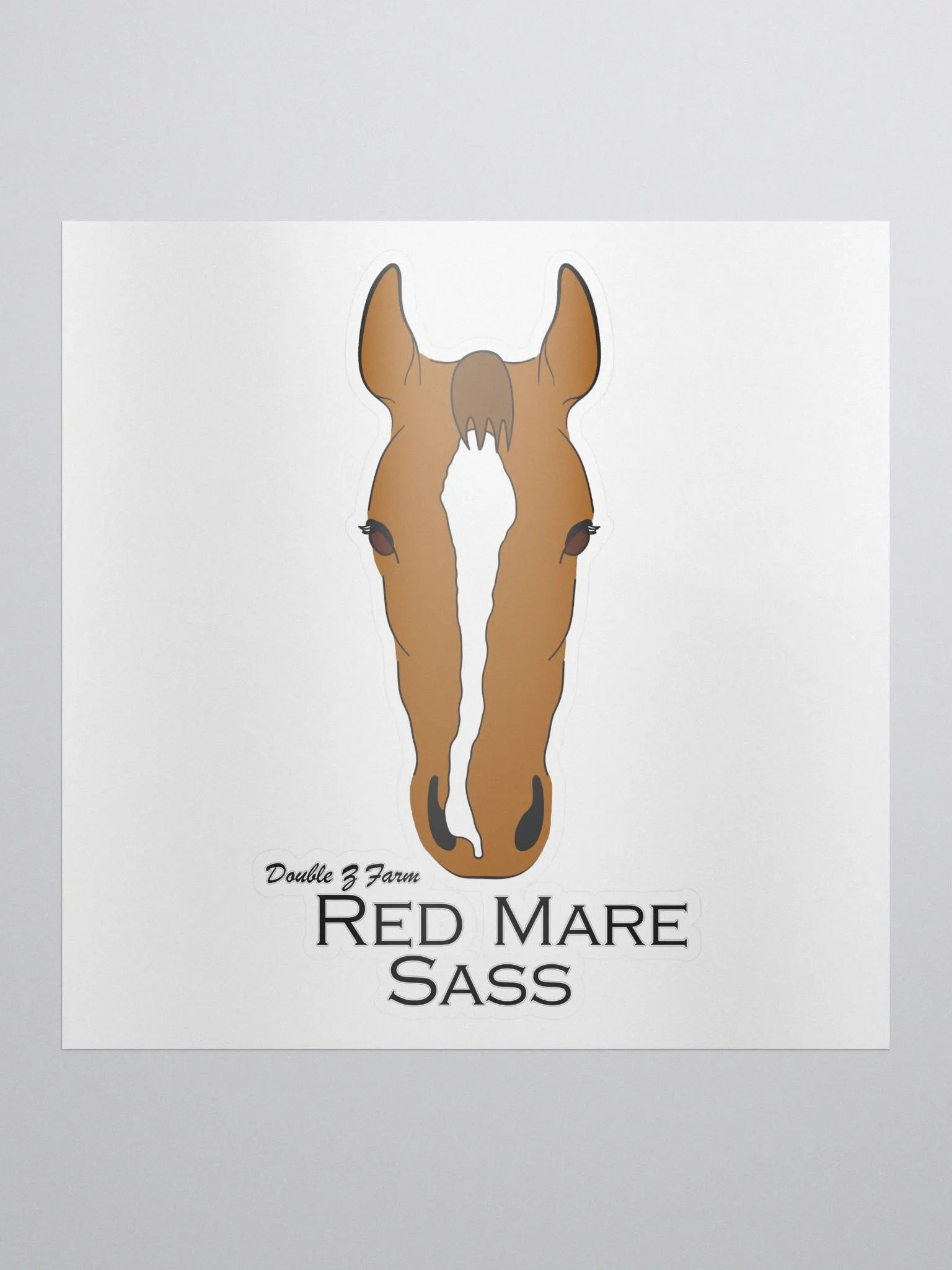 Red Mare Sass Sticker Large product image (1)