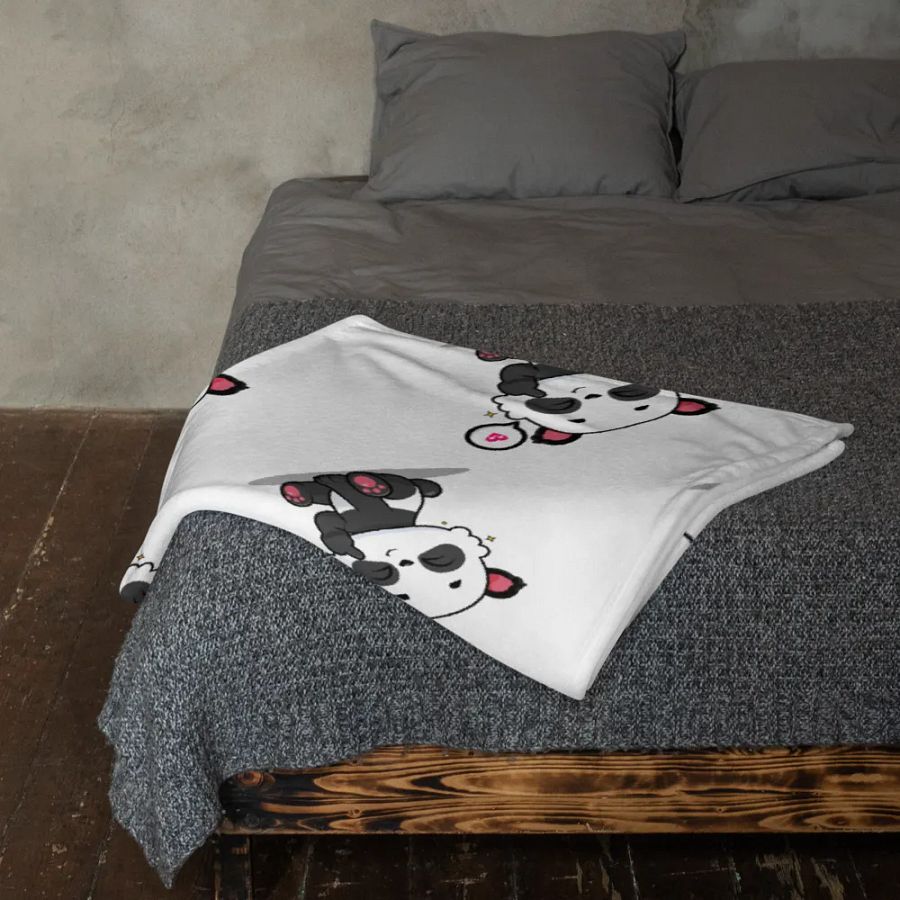 Panda Party Throw Blanket product image (11)