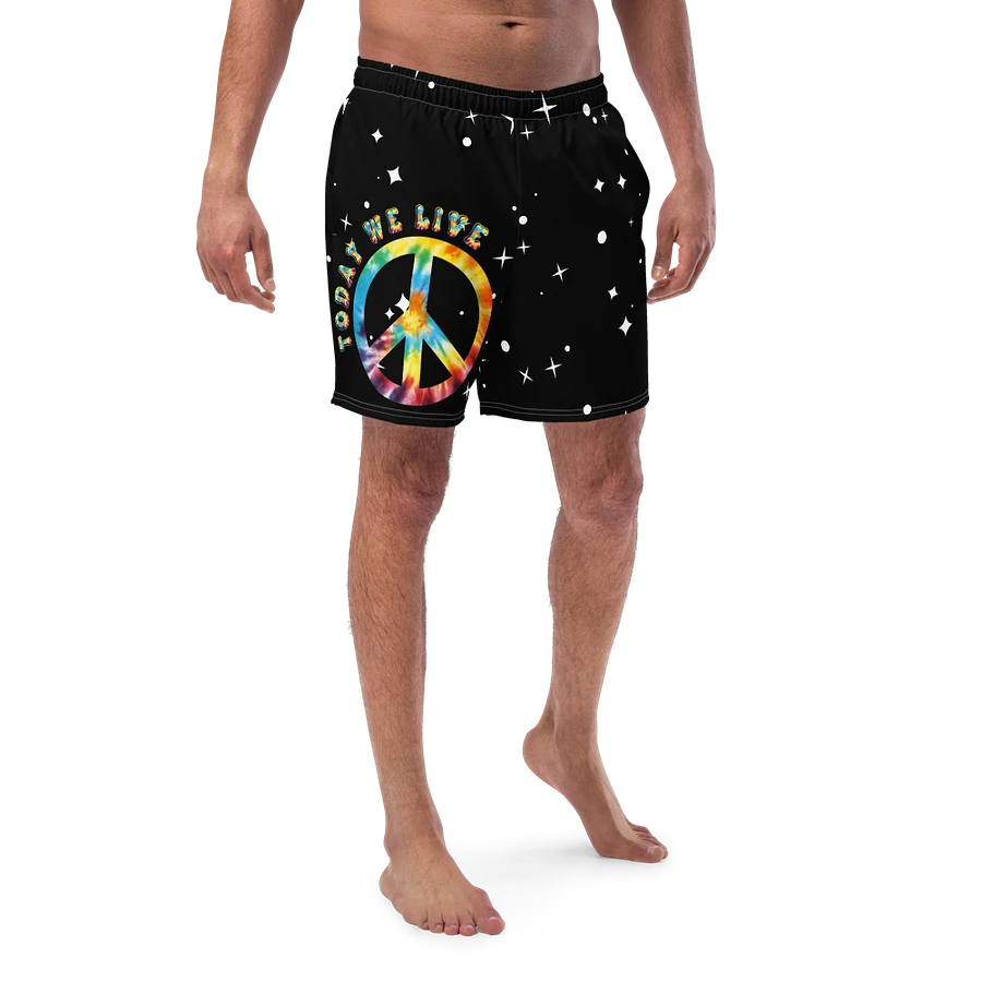 Peace and Love among the stars swim trunks product image (3)