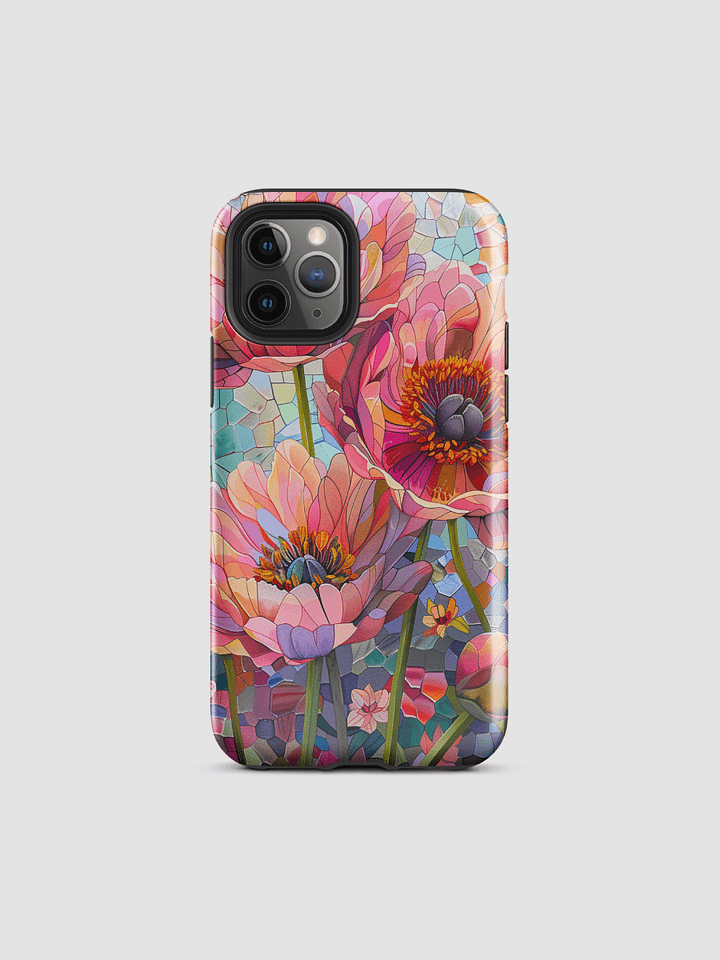 Pink anemone Tough iPhone Case product image (2)