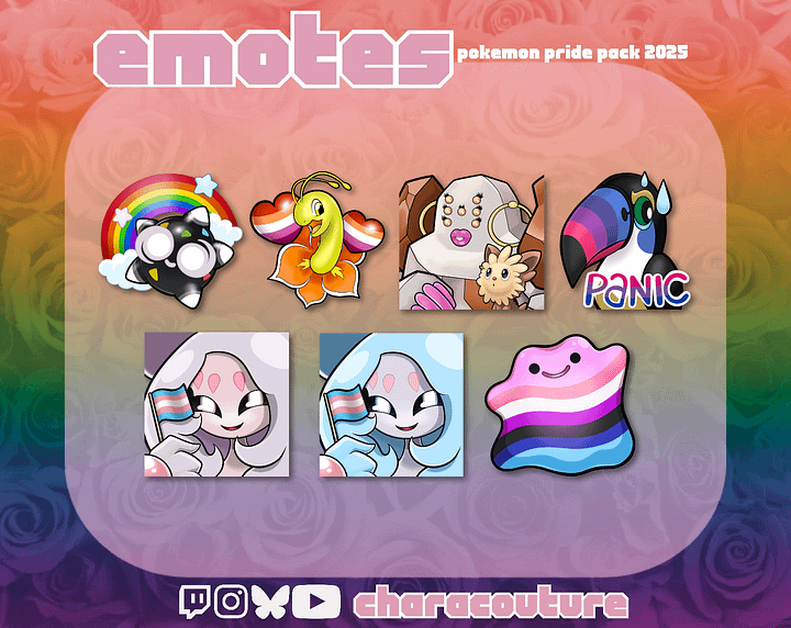 Pokemon Emote Pack: 2025 Pride Edition product image (1)