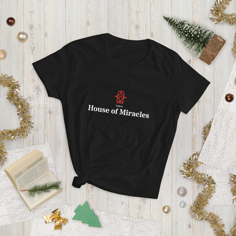 I am a House of Miracles - Fitted (Female) - Black product image (12)