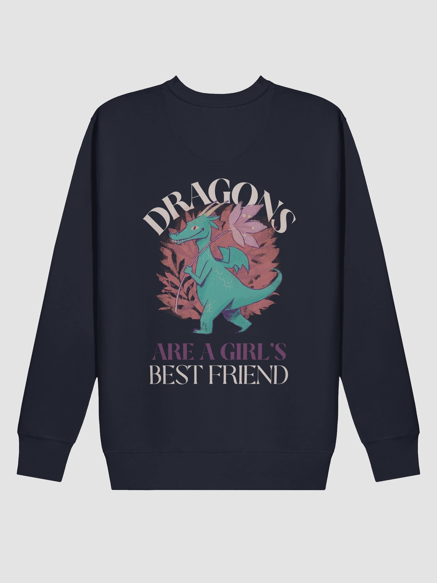 Dragons Are A Girl's Best Friend Dragon Girl Woman Friendship Sweater product image (4)